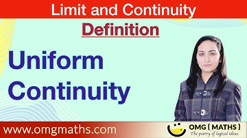 Uniform continuity | Definition | Metric Space | Limit and Continuity | Real Analysis | Msc/Bsc