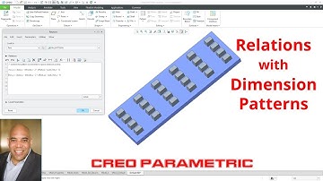 Creo Parametric - Patterns - Dimension Patterns with Part-Level Relations