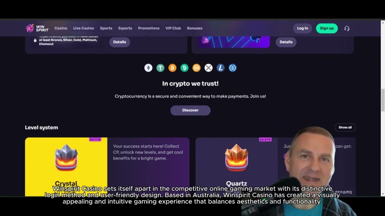 Technical interface view of the Winspirit casino login portal and game lobby on multiple devices.