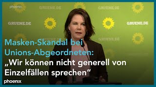 Grüne: Pressekonferenz mit Annalena Baerbock zu aktuellen politischen Fragen Grüne: Pressekonferenz mit Annalena Baerbock zu aktuellen politischen Fragen