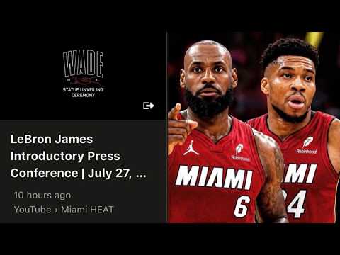 Did the Miami Heat just LEAK LeBron James signing with them?