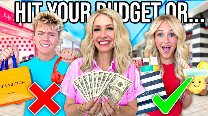 IF YOU go OVER BUDGET you have to GIVE AWAY YOUR HAUL! 🛍️ 🤑