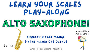 Level Up Your Sax Game 🎷 | Concert Db Major Scale the FUN Way!  🎶