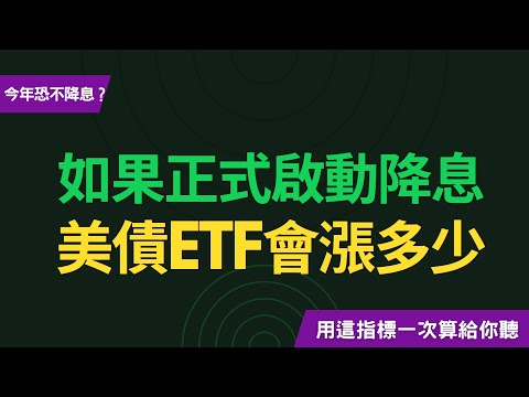 如果降息，美債ETF到底會漲多少？一次算給你聽！~CC中文字幕