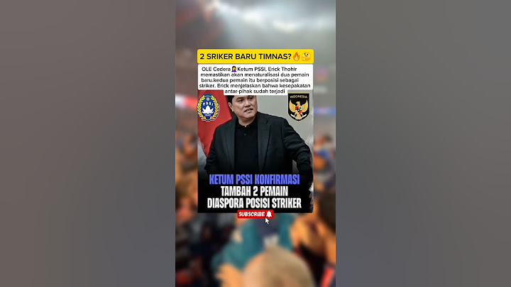 KETUM PSSI KONFIRMASI TAMBAH 2 PEMAIN DIASPORA POSISI STRIKER🔥🤔#erickthohir #pssi #diaspora