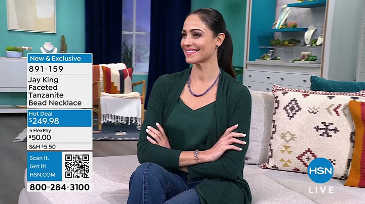 Jay King Sterling Silver Faceted Tanzanite Bead Necklace