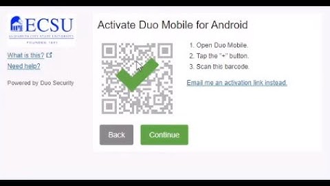 How Setup & Enroll in Duo Security - ECSU