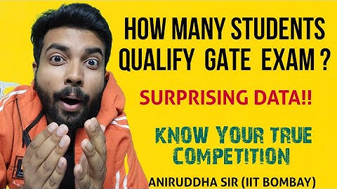 GATE 2023 : How Many Students Qualify GATE ? Know the competition : Reality🔥✅️😱#gate2023 #iitkanpur