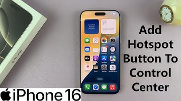 How To Add Hotspot Button In Control Center On iPhone 16 / 16 Pro