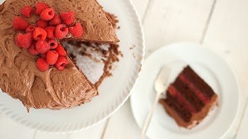 Chocolate-Raspberry Cake - Everyday Food with Sarah Carey