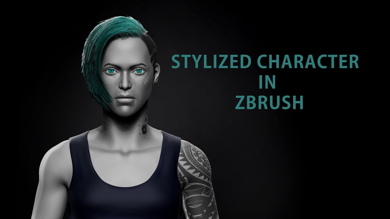 stylized character in zbrush - YouTube