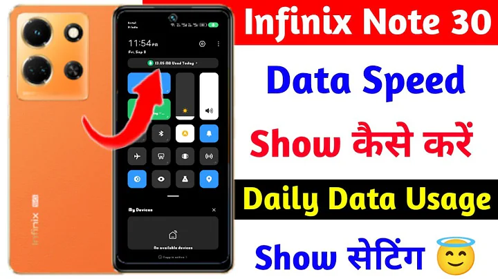 infinix note 30 data speed show kaise kare | how to show daily data usage on infinix note 30