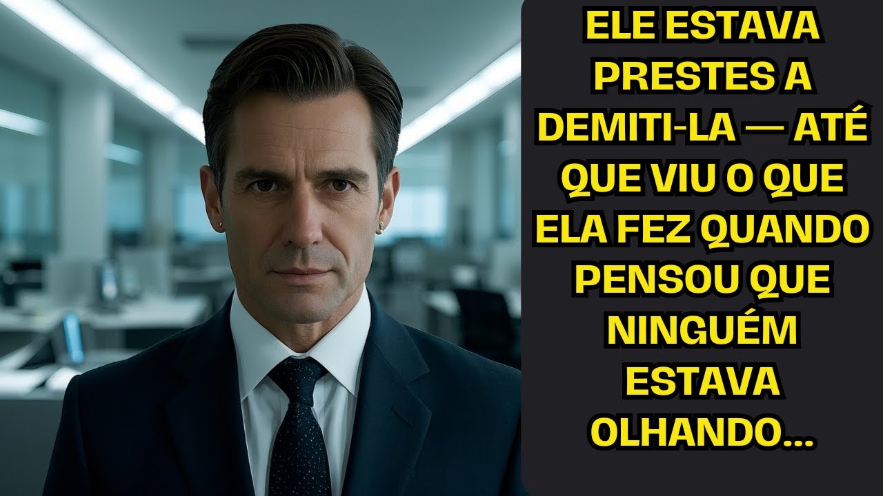 Ele estava prestes a demiti-la — até que viu o que ela fez quando pensou que ninguém estava olhando