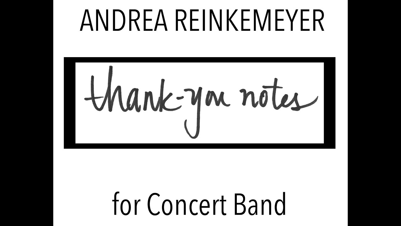 thank-you notes for Modular Concert Band (2022) - InstantEncore