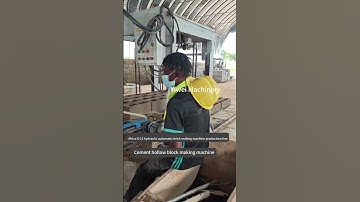 8-15 hydraulic automatic brick production line 4 inches cement hollow block making machine #machine