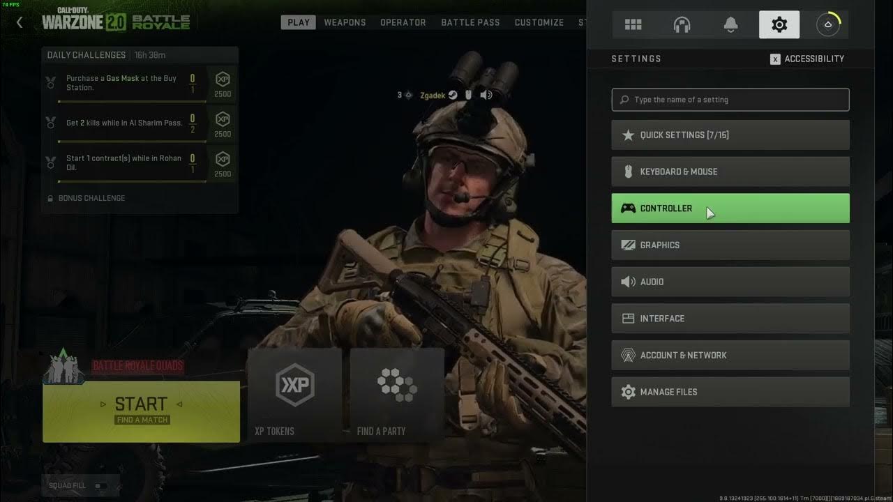 Call Of Duty Warzone 2.0 How To Change Controller Zoom Shared Input