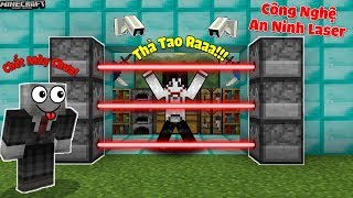 THỬ THÁCH TROLL JEFF THE KILLER BẰNG CÔNG NGHỆ AN NINH LASER TRONG MCPE | Thử Thách SlenderMan