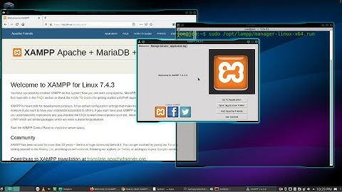 Start XAMPP 7.4 Control Panel