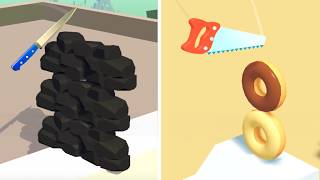 Master Slice vs Slice Master - Very Satisfying and Relaxing ASMR Slicing Game SpeedRun (Android,iOS)
