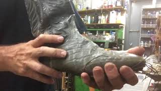 Tony Lama elephant skin boot restoration #84