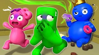 Rainbow Friends, but BLUE Got So FAT | Rainbow Friends 2 | Cartoon Animation