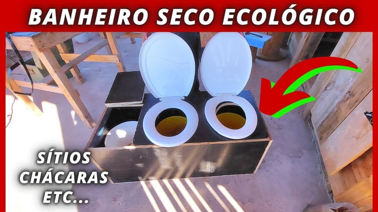 Parte1 Como Fazer um Banheiro Seco, Caixa Sanitária para banheiro de ...