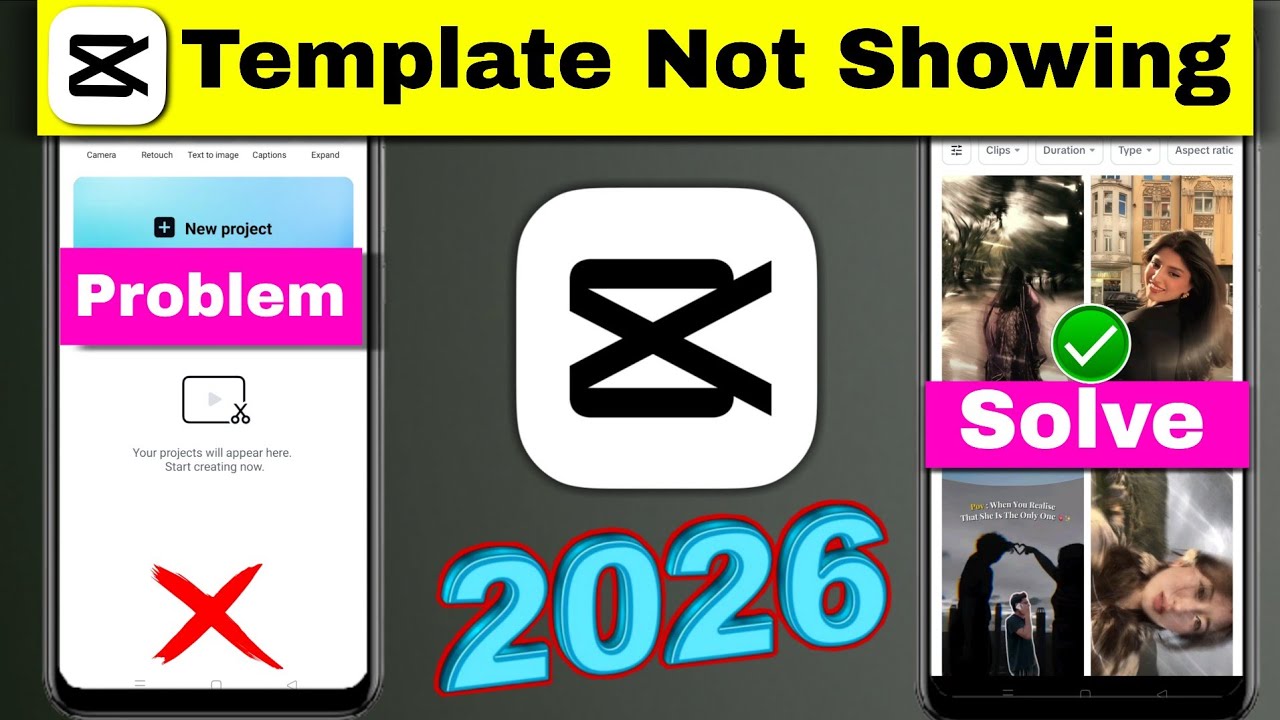 Capcut Template Not Showing 2026 | Capcut me template ka option kaise ...