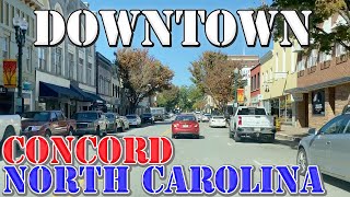 Concord  North Carolina  4K Downtown Drive