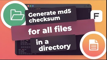 Generate MD5 Checksum for All Files in a Directory in Ubuntu