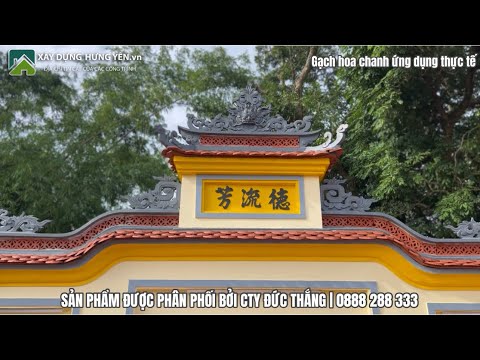 Gạch Hoa Chanh ứng Dụng Thực Tế Vào Công Trình Nhà Thờ, đình, đền, Chùa Và Các Công Trình Tâm Linh