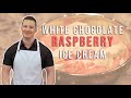 How to make WHITE CHOCOLATE RASPBERRY ICE CREAM I Weekly Cheats