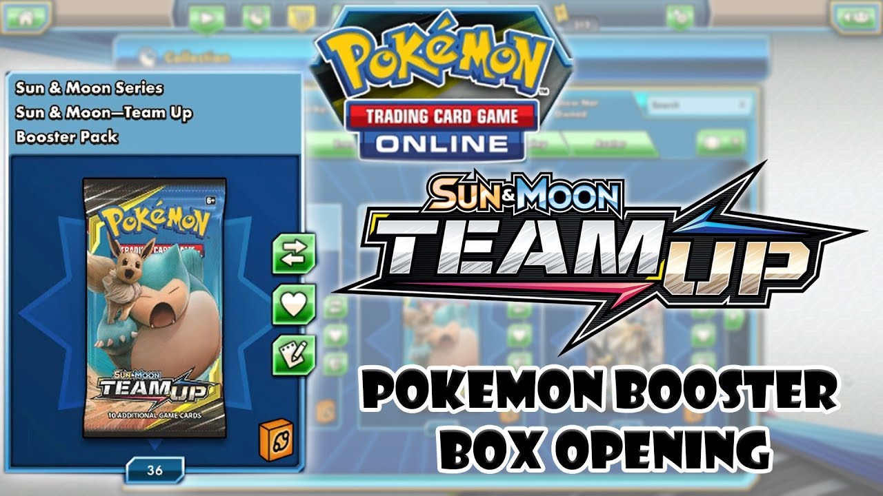 Team Up Booster Box Opening Pokemon Tcg Online