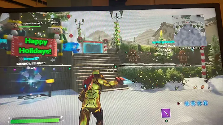 Kicking my brothers but in Fortnite