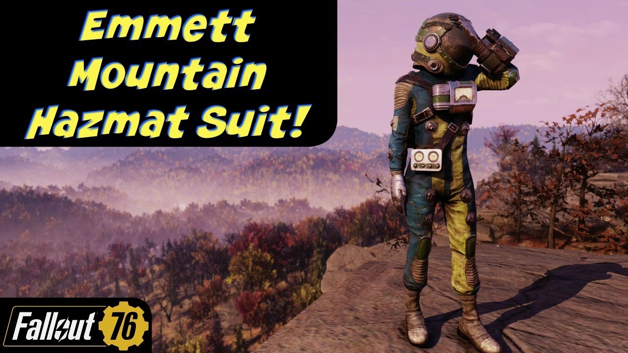 Fallout 76 Emmett Mountain Hazmat Suit! YouTube