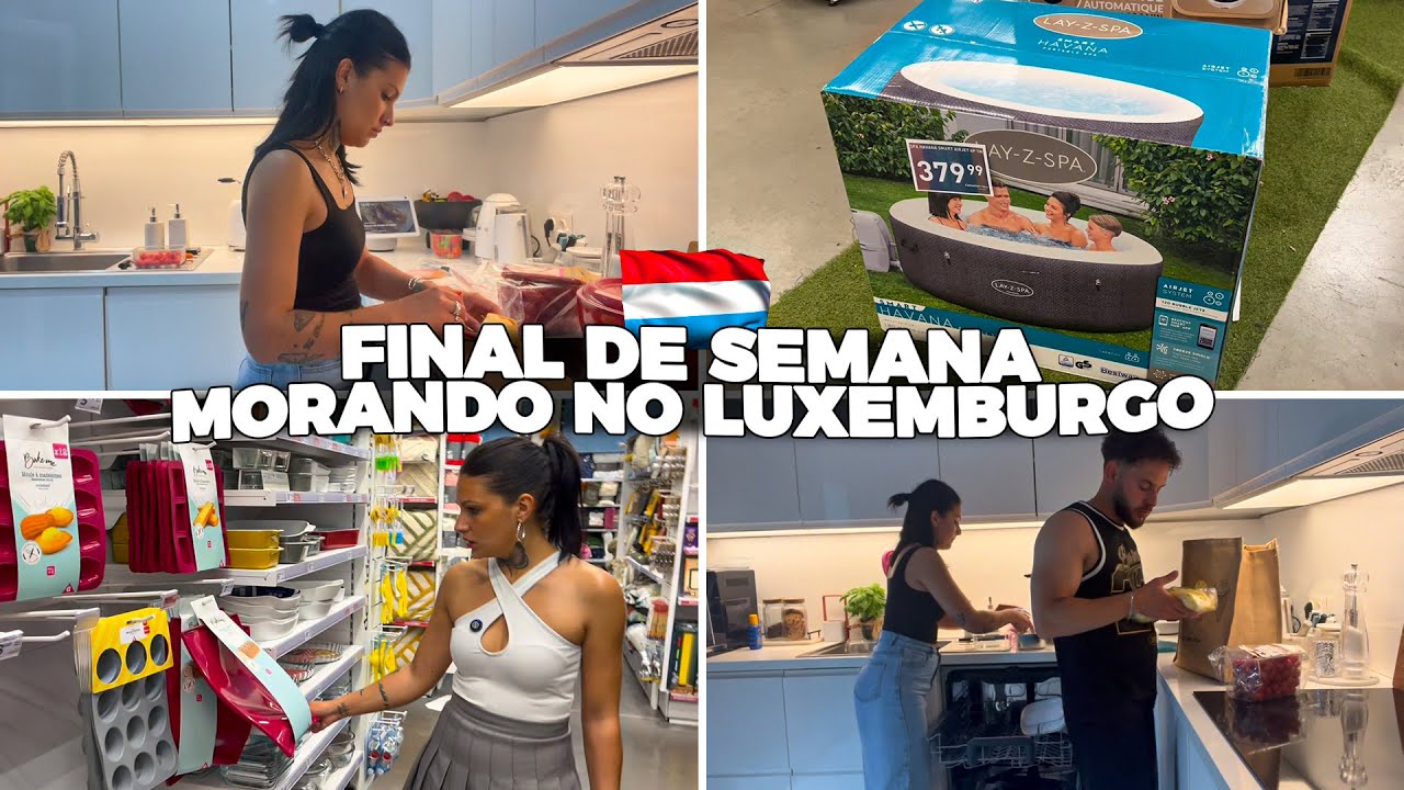 VLOG DE FIM DE SEMANA NO LUXEMBURGO – PISCINA, COMPRAS E COMIDA COM AMIGOS🍟🏡