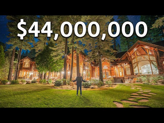 Touring a $44,000,000 Lake Tahoe WATERFRONT Mansion