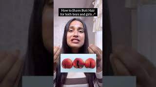How To Shave Butt Hair For Both Boys And Girls Hair Waxing Part-2 By -