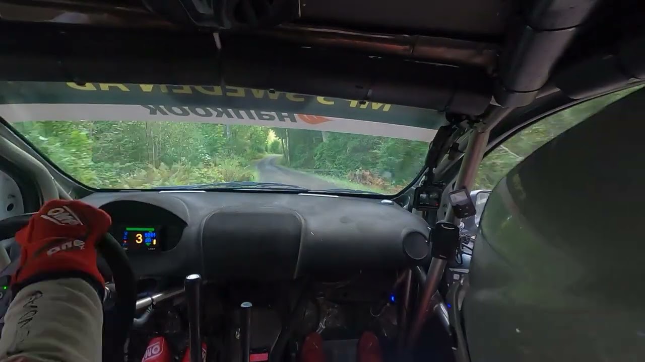 South Swedish Rally 2025 SS7 Filip Carlström / Jesper Samuelsson Mitsubishi Mirage RALLY SM - SSR