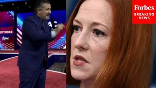 JUST IN: Ted Cruz Rips 'Peppermint Patty' Jen Psaki In CPAC 2022 Speech