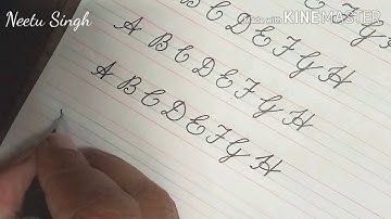 #video no 9 Learn cursive handwriting with Neetu mam