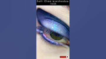 Soft Glam eyeshadow Look for Parties | easy and simple Eyemakeup tutorial for beginners #shorts