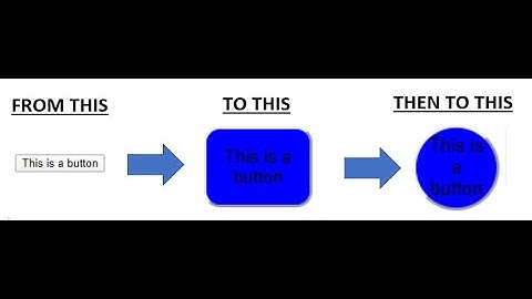 Make The Corners Of A Button Curved - HTML and CSS