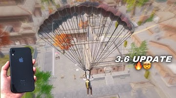 iPhone XR new 3.6 UPDATE gameplay 🔥| HDR+60fps IN 2025 🤩 | PUBG MOBILE