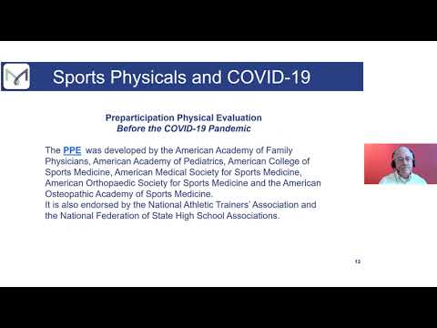 Sports Physical Evaluation during COVID-19 Pandemic – August 12, 2021