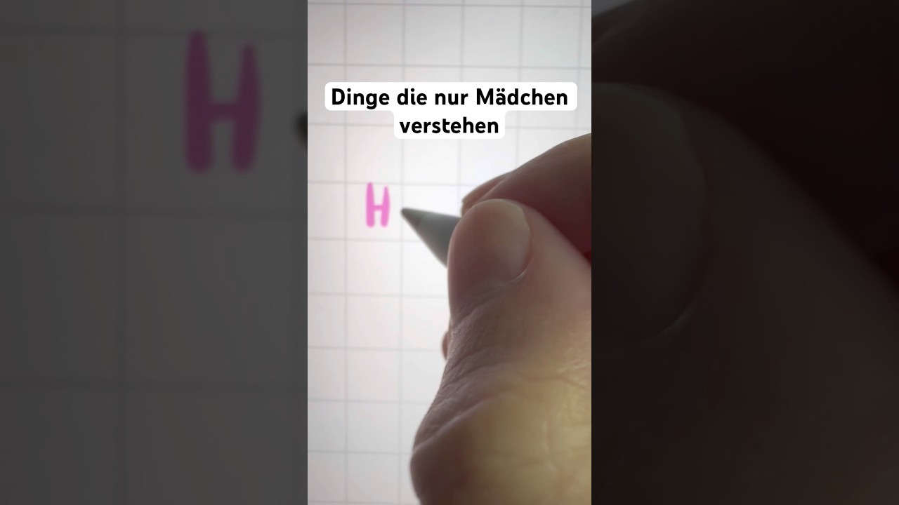 Dinge die nur Mädchen verstehen