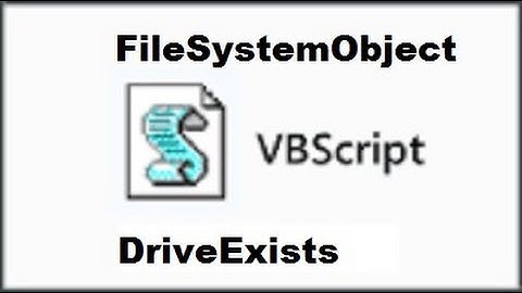10 VBScript-FileSystemObject-DriveExists