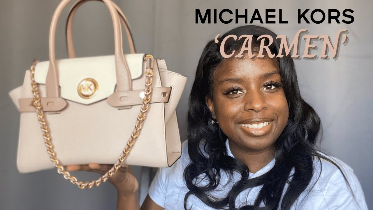 MICHAEL KORS SMALL CARMEN SATCHEL / WHAT'S FIT! / REVIEW! 