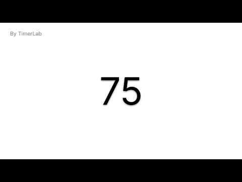 75 Seconds Countdown Timer ⏱️ | 1 Minute 15 Second Timer for Focus & Productivity