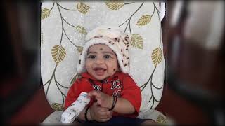 Funny baby try to eat a soft toy screenshot 5