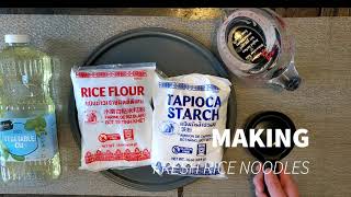 Making Homemade Fresh Flat Rice Noodles (Hor Fun)